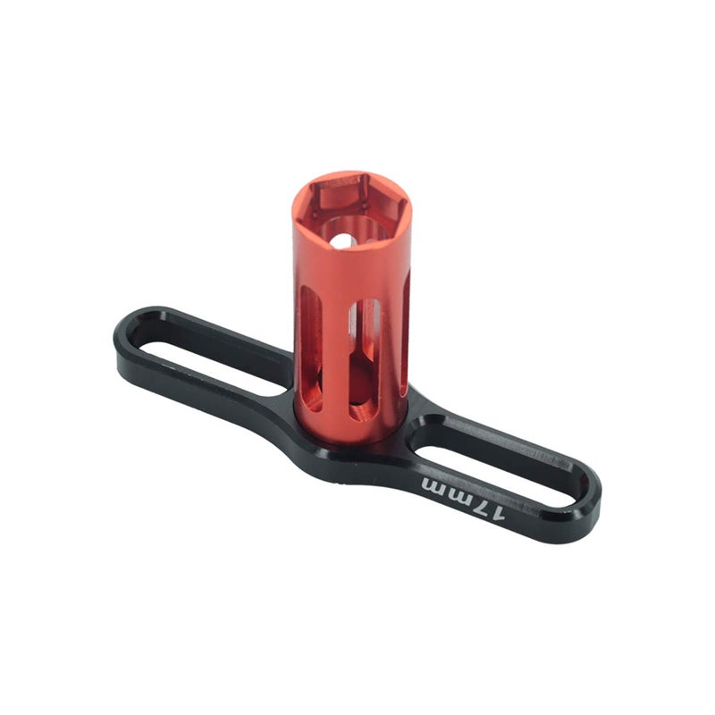 DEVMO 17mm HEX Nuts Installation Tools Sleeve for HSP RC 1/8 Buggy Car Tires Tyre Wheel Rim (Red) - Image 4